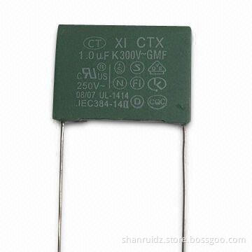 Class II Metalized Film Capacitor, Made of Polypropylene with Very Low-loss at High-frequency
